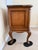 Pair of French Provincial Burl Wood Nightstands With Marble Tops – Bombe Chest Style For Sale - Image 11 of 13