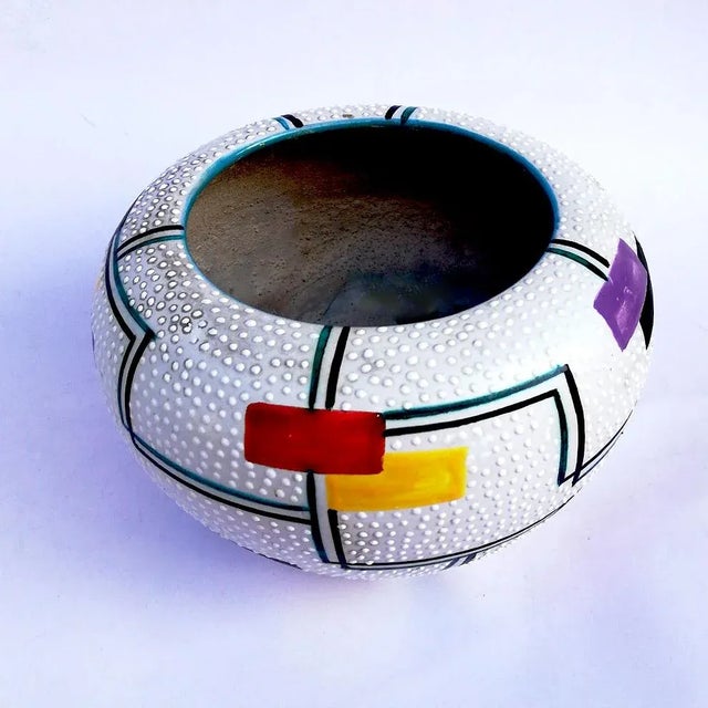 1950s Italian Ceramic Vase from Ars Deruta, 1954 For Sale - Image 5 of 6