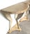 Pair of John Dickinson Style Faux Bois Demilune Consoles American, Late 20th C. For Sale - Image 14 of 14