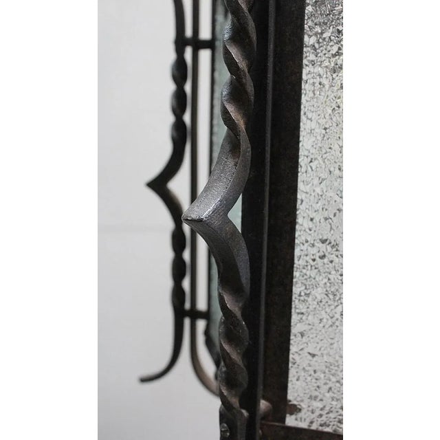 Antique Wrought Iron Landing Lantern For Sale - Image 16 of 18