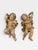 Pair Vintage Osvaldo Moroder Val Gardena Wood Carved Cherubs Angels Putti 11" For Sale - Image 10 of 10
