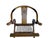 Vintage Chinese Folding Horseshoe-Back Ru Yi Medallion Motif Folding Armchair For Sale - Image 10 of 10
