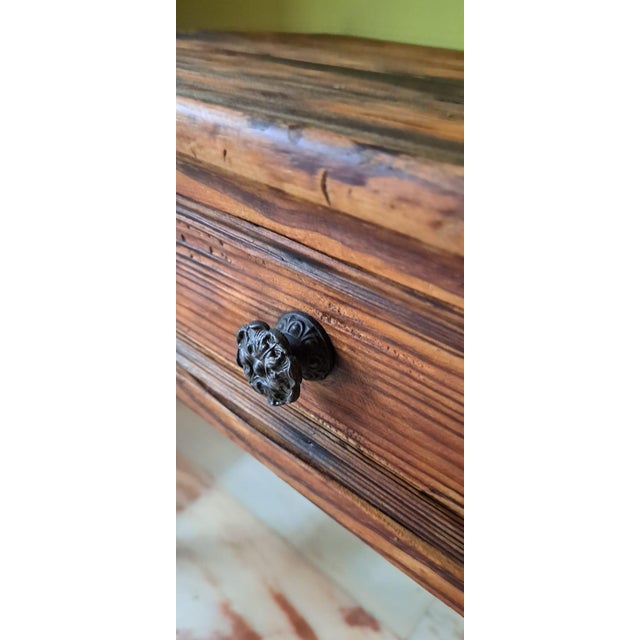 Vintage Rustic Side Table, 1950 For Sale - Image 4 of 11