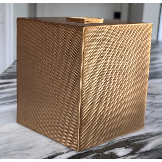 Metal Estate Restoration Hardware Laval Tisssue Box Cover For Sale - Image 7 of 8