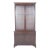 English Mahogany Wood Cabinet Bookcase For Sale