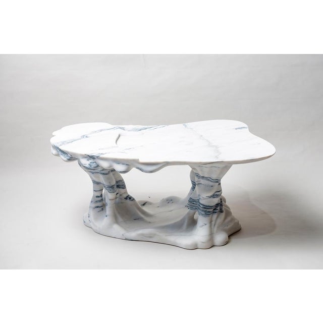 Marsili Handmade Coffee Table in White Marble by Manta For Sale - Image 14 of 18