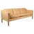 Model 2213 Sofa in Light Aniline Leather attributed to Børge Mogensen for Fredericia, 1960s For Sale - Image 9 of 9