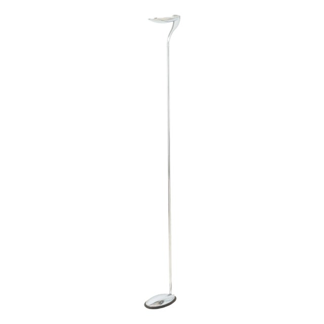 Lareico Italian Modern Chrome Floor Lamp For Sale