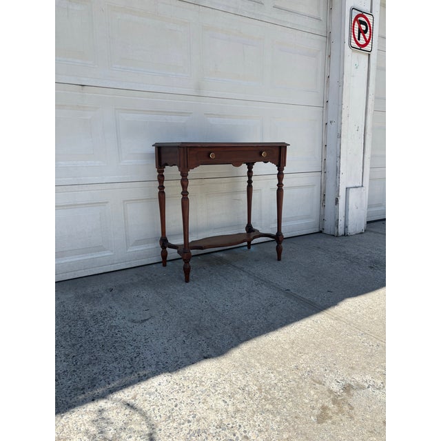 Traditional Vintage Mahogany Console Table | Entryway Table | Sofa Table| Hall Table | Traditional Accent Table For Sale - Image 3 of 10