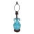 Vintage Art Deco Turquoise Ceramic Urn Shape Lamp For Sale