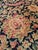 Antique Kerman Carpet, Persian Handmade Oriental Rug, Red and Blue, Allover For Sale - Image 4 of 18