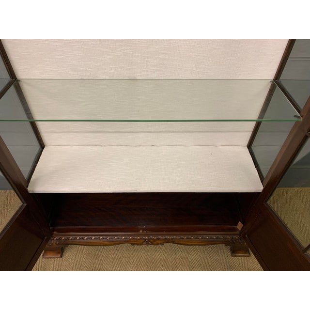 Chippendale Style Mahogany Display Cabinet, 1900s For Sale - Image 14 of 17