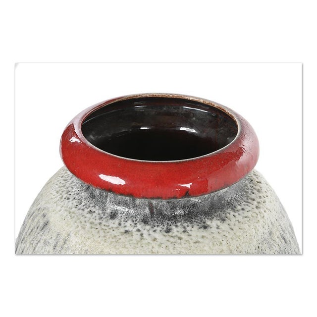 Vintage German Ceramic Vase For Sale - Image 5 of 7