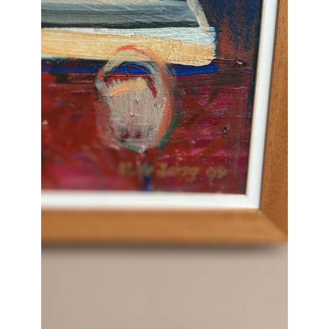 Hendrik De Jong, Abstract Composition, 1994, Oil on Canvas, Framed For Sale - Image 11 of 18