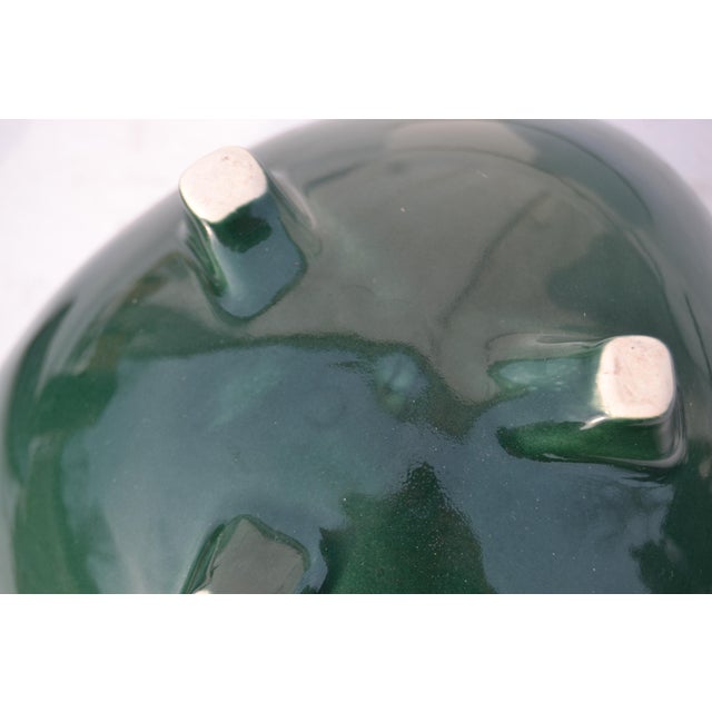 1950s Mid Century Modern Green Ceramic Ikebana Planter For Sale - Image 11 of 11