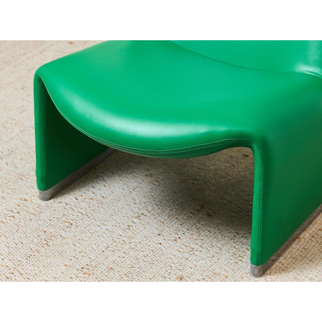 Kelly Green Upholstery Styled After Giancarlo PIretti for Castelli, 1969 For Sale In Los Angeles - Image 6 of 12