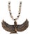 Egyptian Goddess Isis Pendant Spiritual Beaded Necklace For Sale