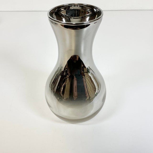 Mid-Century Hollywood Regency Dorothy Thorpe Attrib. Silver Ombré Wine and Carafe Set - 7 Pieces For Sale - Image 9 of 11