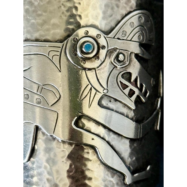 Bespoken Sculptural Sterling Silver Bracelet by Graziella Laffi For Sale In Atlanta - Image 6 of 14