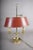 French Bouillotte Two-Light Table Lamp in Brass with Red Tôle Shade, 1930s For Sale - Image 11 of 13