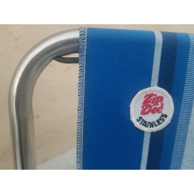 Folding Zip Dee Mid Century Modern Airstream Camping Chairs Set of 2