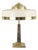 Art Deco Brass Table Lamp with Glass, Vienna, 1925 For Sale