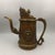 Vintage Embossed Brass Ewer With Dragon Handle & Mythical Motifs For Sale - Image 4 of 9