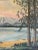 1930s Vintage Mountain Landscape Oil Painting on Board For Sale - Image 5 of 12