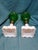 Antique Emerald Green Glass Whale Oil Lamps Milk Glass Base Eapg 13.5" - a Pair For Sale - Image 9 of 9