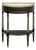 French Louis XVI Ebonized Mahogany Demi-Lune Console With Carrara Marble, Circa 1790 For Sale