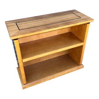 Blonde Maple Lacquer Glossy Finish Bookcase For Sale
