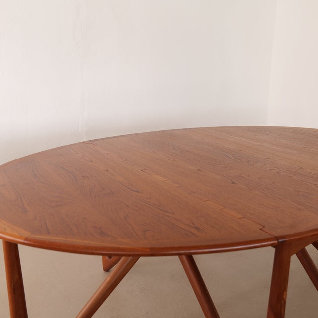 Kurt Østervig Teak Dining Table by Kurt Ostervig & Carl Madsen for P. Jeppesen Møbelfabrik, 1960s For Sale - Image 4 of 12