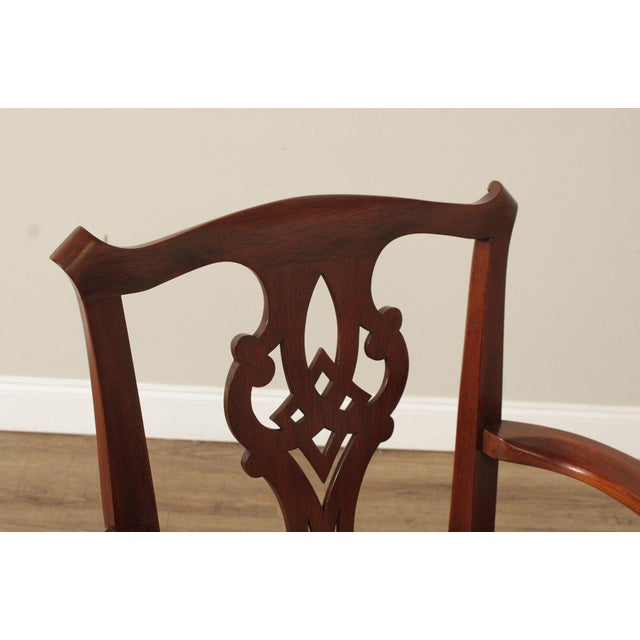 Henkel Harris Georgian Style Set of Eight Mahogany Dining Chairs For Sale - Image 10 of 12