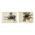 Ree Brown Outsider Artist Tiny Flower Paintings a Pair 1994 For Sale