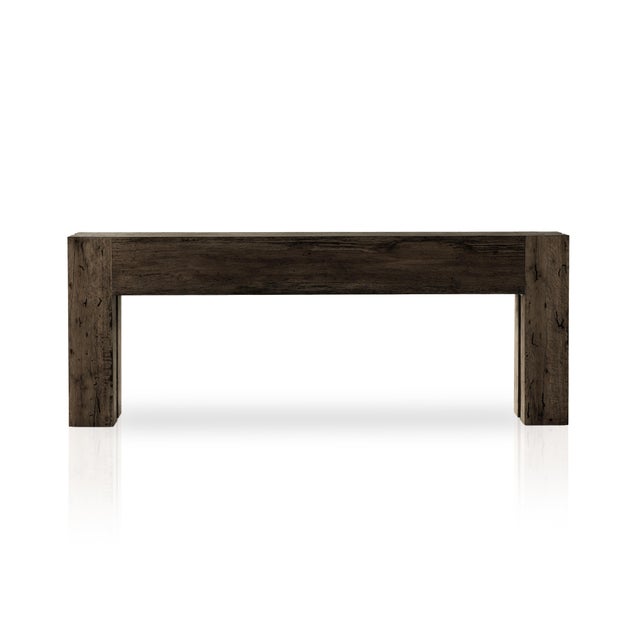 Contemporary Four Hands Abaso Console Table, Ebony Rustic For Sale - Image 3 of 8