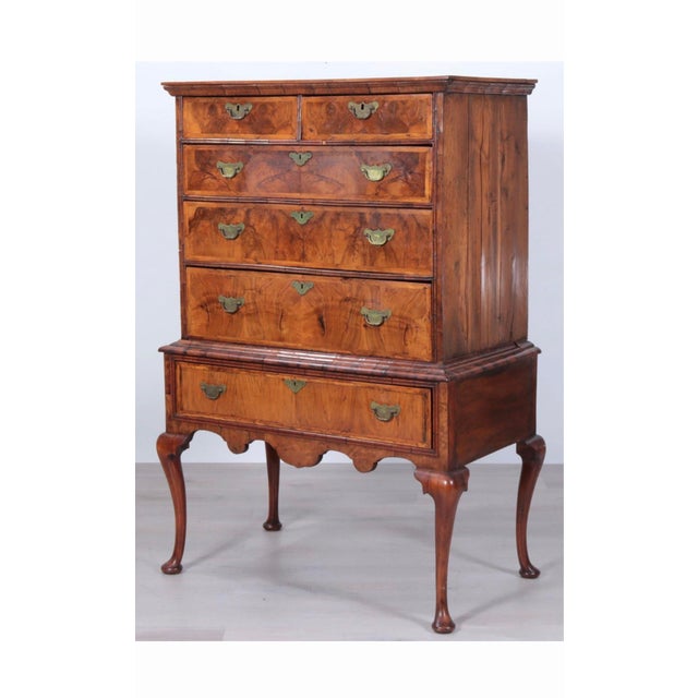 18th Century George I Walnut Tallboy Chest-on-Stand, England For Sale In Houston - Image 6 of 6