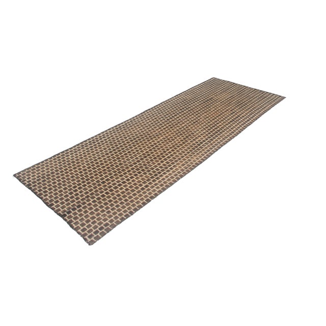 Hand knotted of top quality natural dyed wool and cotton in Afghanistan. This unique and innovative modern design Runner...