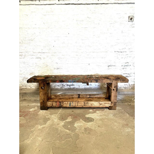 Vintage Workbench in Wood For Sale - Image 13 of 13