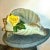 1930’s Vintage Capodimonte Gilded Celadon Shell Planter For Sale - Image 4 of 8