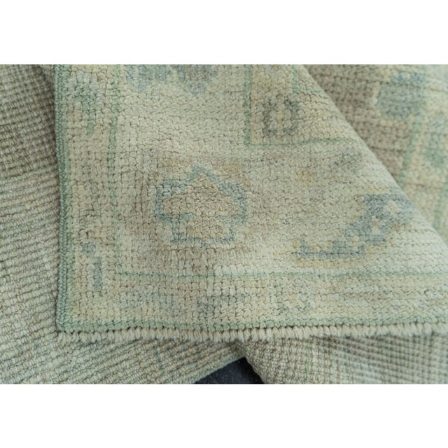 Turkish Oushak Rug 2'6" x 10' #19285 For Sale In Houston - Image 6 of 8