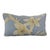 Pair of Soft Blue Aviary Lumbar Pillows For Sale - Image 4 of 7