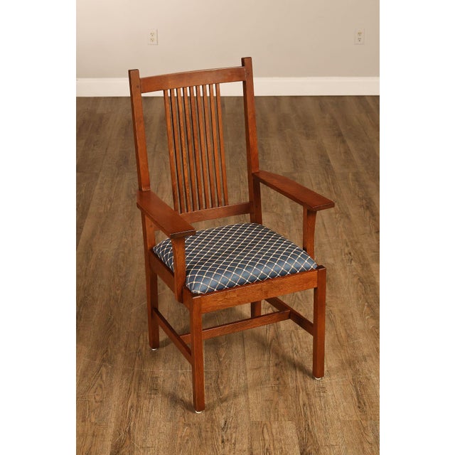 Mission Stickley Mission Collection Set Of Eight Dining Chairs For Sale - Image 3 of 18
