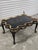 Stunning Chinoiserie style ebonized coffee table by E.J. Victor Premier Furniture Crafters. Featuring beautiful...