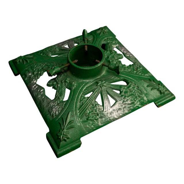 Art Nouveau Cast Iron Christmas Tree Stand, 1920s For Sale