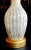 Alabaster 1960s Vintage Italian Murano Glass Double Gourd Lamp For Sale - Image 8 of 10