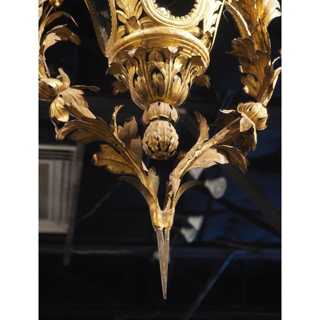 Late 18th Century Venetian Gilt Metal and Glass Lantern For Sale In Dallas - Image 6 of 18