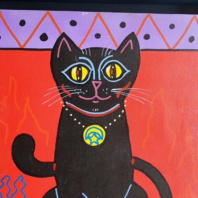 An original acrylic on canvas by well known New Orleans artist Richard Lewis. It is rendered in his favored Caribbean...