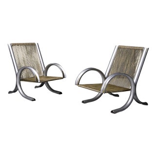 Ferrotipi Prototype Armchairs by Gianantonio Malacrida and P. Resmini, 1968, Set of 2 For Sale