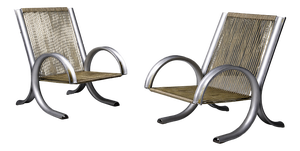 Ferrotipi Prototype Armchairs by Gianantonio Malacrida and P. Resmini, 1968, Set of 2