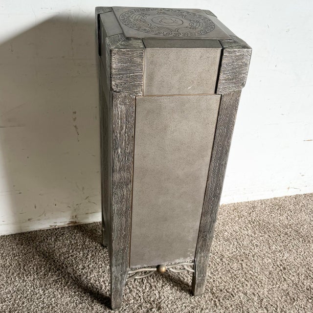 Postmodern Carved Jewelry Chest/Lingerie Armoire For Sale - Image 10 of 12